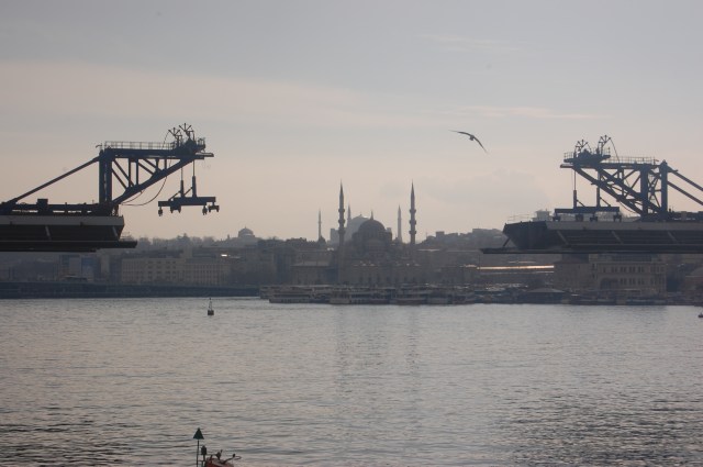 Önde Yeni Cami, arkada Ayasofya Müzesi