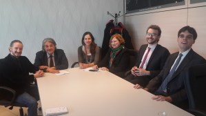 Soldan sağa: Clemens Lahner, Robert Sabata, Cosima Ouhioun, Barbara Spinelli, Alexandre Luc-Walton, Matthieu Juglar.